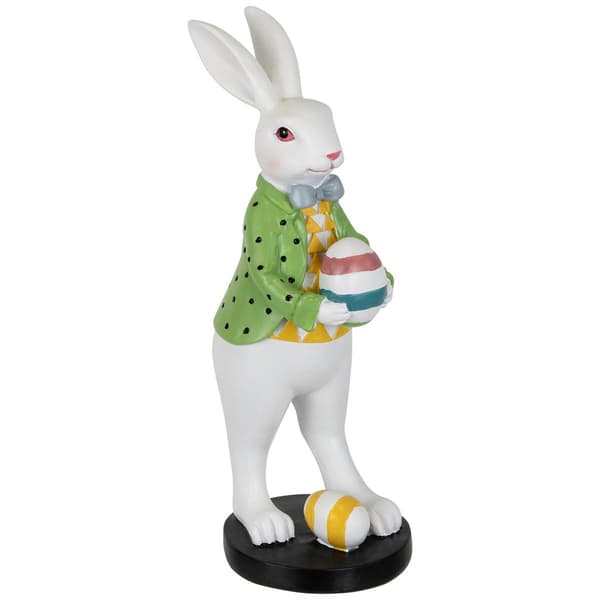 Northlight Seasonal Rabbit Holding Easter Egg Garden Statue - image 