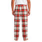 Mens Preswick & Moore® Plaid Silky Fleece Pajama Pants - Ivory - image 2