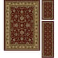 Tayse Elegance Raleigh 3pc. Area Rug Set - Red - image 1