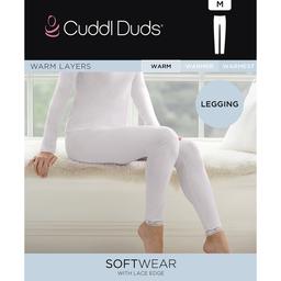 Womens Cuddl Duds® Softwear Lace Edge Leggings