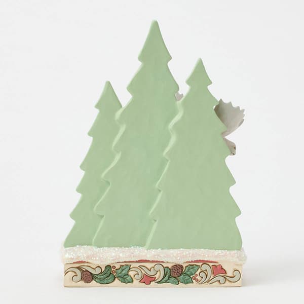 Jim Shore Woodland Glen Moose w/ Layered Tree Christmas Figurine