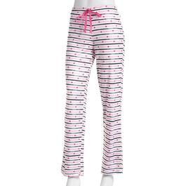 Juniors Rampage Hearts & Stripes Printed Pajama Pants