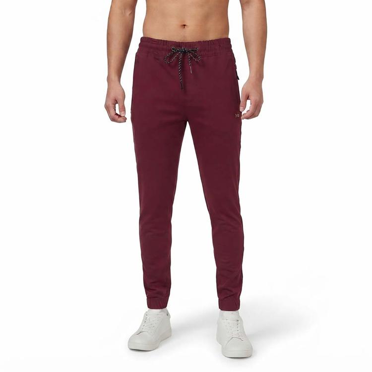 Mens Bola Bonded Solid Joggers with Zipper Pockets
