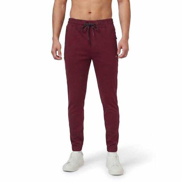 Mens Bola Bonded Solid Joggers with Zipper Pockets