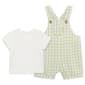 Baby Boy (3-12M) Little Me® Checkered Shortall Set - image 2