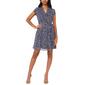 Petite MSK Short Sleeve Print Pintuck Chiffon Dress - image 1