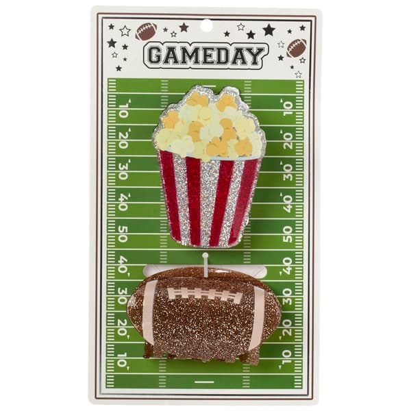 Womens Twig & Arrow Popcorn & Football Claw Clips