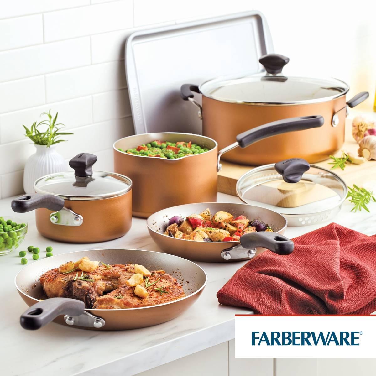 Farberware® DiamondMax™ Nonstick 15pc. Cookware Set - Copper