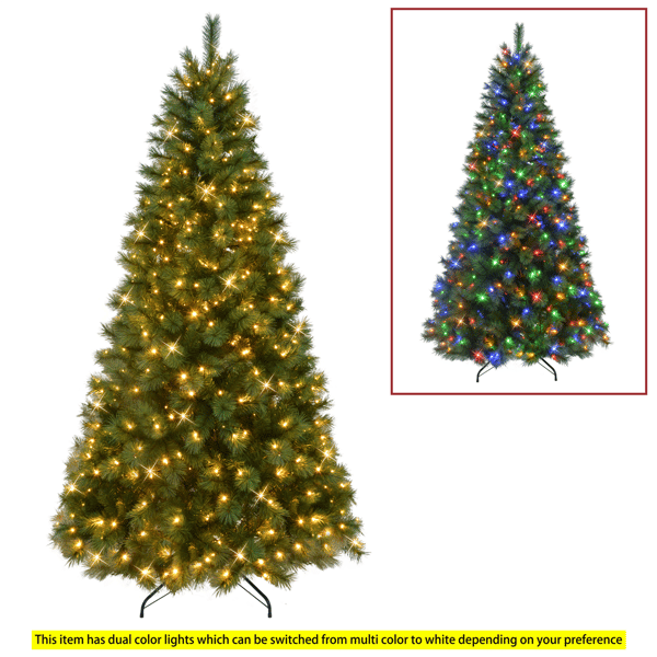 Puleo International 6.5ft. Pre-Lit LED Lights Wyoming Pine Tree