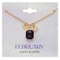 February Birthstone Crystal Charm Necklace - image 1