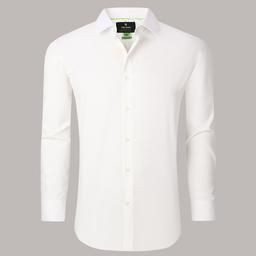 Mens Tom Baine Regular Fit Textured Dress Shirt - Light Yellow
