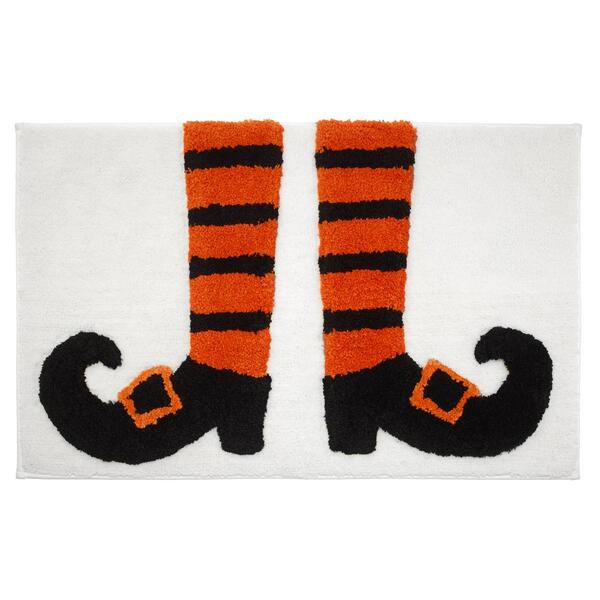 Avanti Witch Shoes Halloween Bath Rug - image 