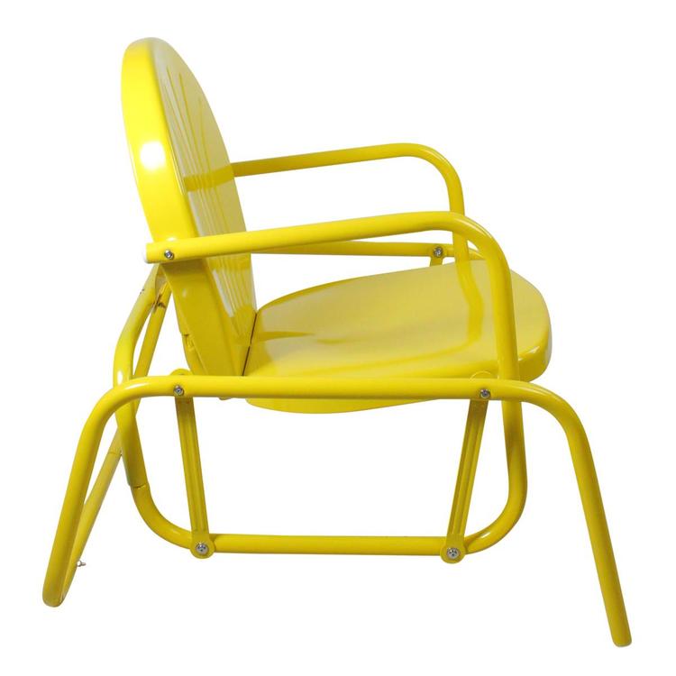 Northlight Seasonal Retro Metal Tulip Glider Patio Chair