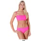 Juniors YMI® Solid 2pc. Bandeau Bikini Swim Set - image 4