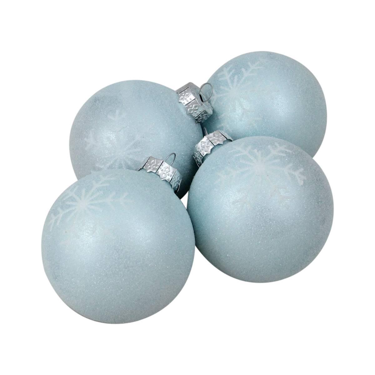 Northlight Seasonal 4ct. Snowflake Christmas Ball Ornament...