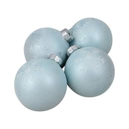 Northlight Seasonal 4ct. Snowflake Christmas Ball Ornament Set