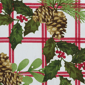 Threadmade Pinecone Plaid Holiday Fabric Napkins - Set of 4 - image 4