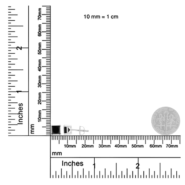 Radiant Rainbow™ Sterling Silver Screw-Back Stud Earrings