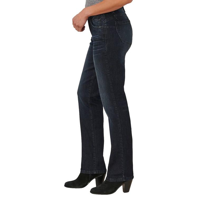 Petite Democracy “Ab”solution® Mid Rise Straight Leg Jeans