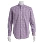 Mens Preswick & Moore® Regular Fit Plaid Dress Shirt - Purple - image 2