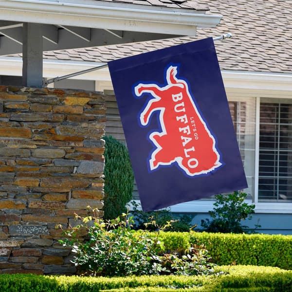 Northlight Seasonal Navy "Let''s Go Buffalo" House Flag