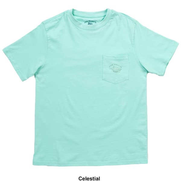 Mens Joe Marlin Embroidered Pocket Tee