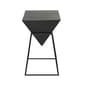 9th & Pike(R) Black Metal Modern Accent Table - image 1