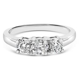 Haus of Brilliance 3/4ctw. Lab Grown Diamond 3 Stone Ring
