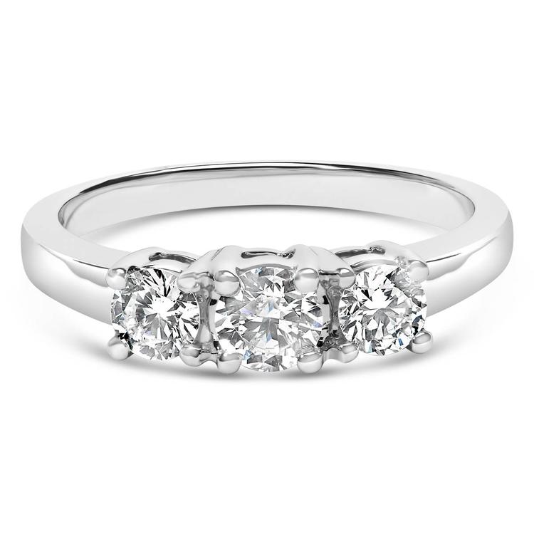 Haus of Brilliance 3/4ctw. Lab Grown Diamond 3 Stone Ring
