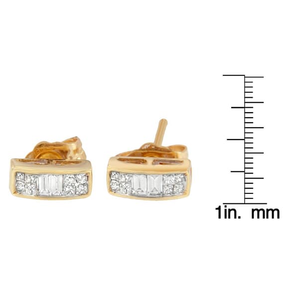 Diamond Classics&#8482; Yellow Gold 1/4ctw. Diamond Earrings