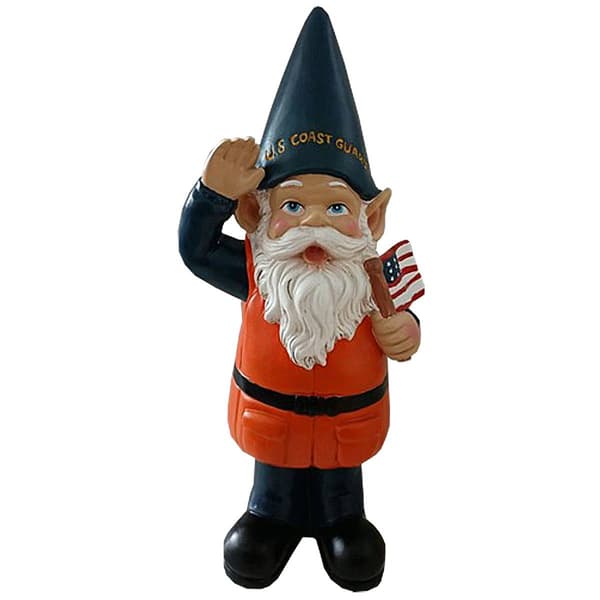 Santa's Workshop 12in. Coast Guard Gnome with Flag - image 