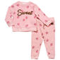 Baby Girl (12-24M) Emily & Oliver(R) 2pc. Sweet Apple Jog Set - image 1
