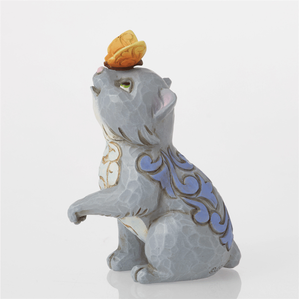 Jim Shore Heartwood Creek Cat and Butterfly Mini Figurine