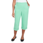 Petite Alfred Dunner Rise & Shine Lace Dotted Capri Pants - image 1