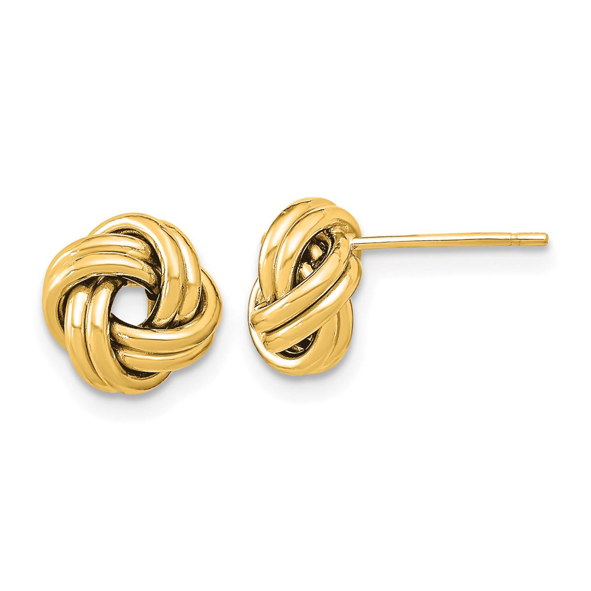 Gold Classics™ 14kt. 9mm Double Love Know Stud Earrings