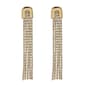 Ashley Gold Crystal Rhinestone Chain Drop Earrings - image 1