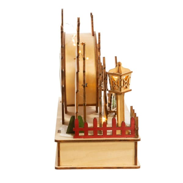 Kurt S. Adler 7in. Wooden Light Up Camping Scene