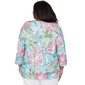 Plus Size Alfred Dunner Classics Stained Glass Floral Blouse - image 2