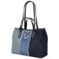 True Religion Frayed Denim Horseshoe Tote With Removable Wristlet - image 4