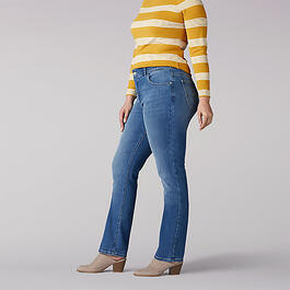 Womens Lee® Flex Motion Straight Leg Jeans - Juniper