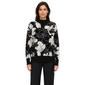 Womens Zac & Rachel Long Sleeve Crew Neck With Floral Sweater Kn - image 1