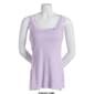 Plus Size French Laundry Lace Trim Ribbed Tank Top w/ Lettuce Hem - image 7
