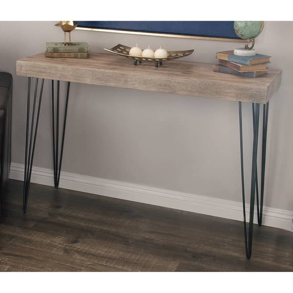 9th & Pike® Brown Modern Wood Console Table
