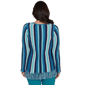 Womens Hearts of Palm Autumn Breeze Long Sleeve Stripe Sweater - image 2