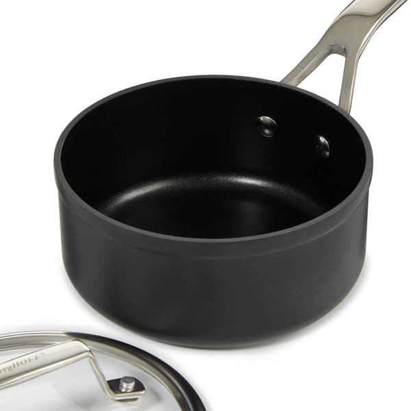 BergHOFF Essentials Hard Anodized 6.25in. Saucepan w/ Glass Lid