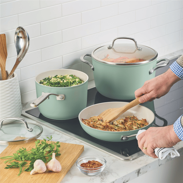 KitchenAid® Hard-Anodized Ceramic Induction 10pc. Cookware Set - image 