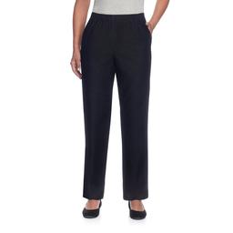 Womens Alfred Dunner Classics Black Denim Pants - Short