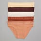 Womens Danskin 5pk Rib Bikini w/ Jacquard DS3079-5PKR - image 1