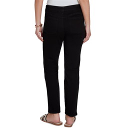 Petite Ruby Rd. Key Items Jet Black Slim Straight Jeans