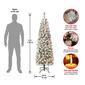 National Tree 6ft. Acacia Pencil Slim Flocked Christmas Tree - image 4